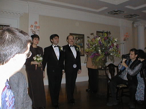 Andy with his parents